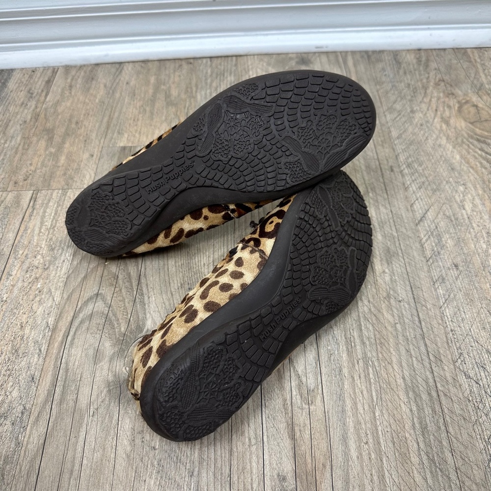 Hush Puppies Ceil H507064 Brown Animal Print Loafer Shoes size 11 M - Picture 4 of 5
